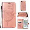 Asdsinfor iPod Touch 7/ iPod Touch 6/iPod Touch 5 Wallet Case,with Credit Card Holder, for Women & Men,with Stand PU Leather Magnetic Closure Case for iPod Touch 7 Butterfly Rose Gold YB view 2