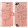 Asdsinfor iPod Touch 7/ iPod Touch 6/iPod Touch 5 Wallet Case,with Credit Card Holder, for Women & Men,with Stand PU Leather Magnetic Closure Case for iPod Touch 7 Butterfly Rose Gold YB view 3