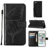 Asdsinfor iPod Touch 7/ iPod Touch 6/iPod Touch 5 Wallet Case,with Credit Card Holder, for Women & Men,with Stand PU Leather Magnetic Closure Case for iPod Touch 7 Butterfly Black YB view 2