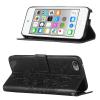 Asdsinfor iPod Touch 7/ iPod Touch 6/iPod Touch 5 Wallet Case,with Credit Card Holder, for Women & Men,with Stand PU Leather Magnetic Closure Case for iPod Touch 7 Butterfly Black YB view 4