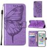 Asdsinfor iPod Touch 7/ iPod Touch 6/iPod Touch 5 Wallet Case,with Credit Card Holder, for Women & Men,with Stand PU Leather Magnetic Closure Case for iPod Touch 7 Butterfly Light Purple YB view 2