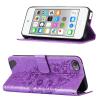 Asdsinfor iPod Touch 7/ iPod Touch 6/iPod Touch 5 Wallet Case,with Credit Card Holder, for Women & Men,with Stand PU Leather Magnetic Closure Case for iPod Touch 7 Butterfly Light Purple YB view 4
