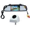 4.3" Rear View Kit Mirror Monitor + Waterproof Reverse Car HD CCD Rearview Camera (White) view 1