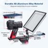 Desview TP150 teleprompter 15 inch High Display Mirror Aluminum Alloy Teleprompter with Remote Control Compatible with ipad DSLR Camcorders Easy Assembly with Carry Case for Video Making view 2