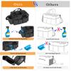 LoDrid Wearable Cleaning Caddy Bag with 4 Foldable Dividers, Black view 3