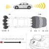 4 Parking Sensors kit Car Auto Vehicle Reverse Backup Radar System Distance Detection LCD Distance Display Sound Warning (8 Parking Sensors kit (Gray)) view 4
