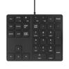 Merdia Numeric Keypads Wired Numpad 34 Keys External Mini Slim Keyboard Magic Force for Financial Cashier Securities-Black| Laptop Accessories | Num Pad | Number keypad for Laptop | Work Keyboard view 1