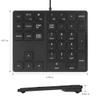Merdia Numeric Keypads Wired Numpad 34 Keys External Mini Slim Keyboard Magic Force for Financial Cashier Securities-Black| Laptop Accessories | Num Pad | Number keypad for Laptop | Work Keyboard view 2