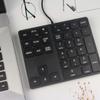 Merdia Numeric Keypads Wired Numpad 34 Keys External Mini Slim Keyboard Magic Force for Financial Cashier Securities-Black| Laptop Accessories | Num Pad | Number keypad for Laptop | Work Keyboard view 3