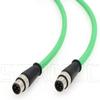 SZRMCC M12 D-Code 4 Pin Male to 4 Pin Male Ethernet Cable Cat5e High Flex Waterproof Network Cable for Industrial Camera Sensor Automation (20M,Green) view 3
