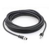SZRMCC M12 Ethernet Cable D-Code 4 Pin Male to RJ45 Connector High Flex Cat5e Shielded Waterproof Network Cable for Industrial Camera Sensor (20m,Black) view 1