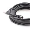 SZRMCC M12 Ethernet Cable D-Code 4 Pin Male to RJ45 Connector High Flex Cat5e Shielded Waterproof Network Cable for Industrial Camera Sensor (20m,Black) view 4