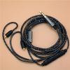 Black Volume Control MMCX Audio Cable Cord W/Mic for Shure se215/se425/se535 view 3