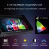 FEELWORLD FW568 V3 Upgrade 6 Inch Camera Field Monitor with 4k HDMI Ultra Bright Screen 3D Lut Small Full HD 1920x1080 IPS Video Peaking Focus for DSLR Cameras Include Sunshade and Tilt Arm Mount view 4