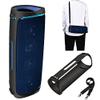 Ferbao Silicone Case for Sony SRS-XB43 Speaker Protective Cover Bag with Shoulder Strap and Carabiner (Black) view 1