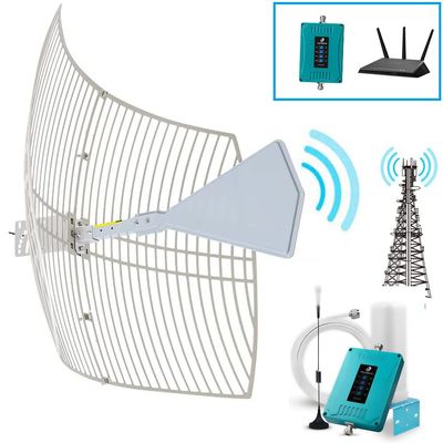Directional Cell Phone Antenna-Parabolic Grid Antenna 4G WiFi 600-6500 MHz 26dBi Long Range 40km for Signal Boosters Modems