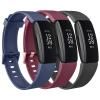 [3 Pack] Silicone Bands Compatible with Fitbit Inspire 2 & Fitbit Inspire HR & Fitbit Inspire & Fitbit Ace 2, Soft Sport Replacement Wristbands for Women Men (Black+Navy Blue+Wine red, Small) view 1