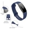 [3 Pack] Silicone Bands Compatible with Fitbit Inspire 2 & Fitbit Inspire HR & Fitbit Inspire & Fitbit Ace 2, Soft Sport Replacement Wristbands for Women Men (Black+Navy Blue+Wine red, Small) view 2
