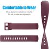 [3 Pack] Silicone Bands Compatible with Fitbit Inspire 2 & Fitbit Inspire HR & Fitbit Inspire & Fitbit Ace 2, Soft Sport Replacement Wristbands for Women Men (Black+Navy Blue+Wine red, Small) view 4