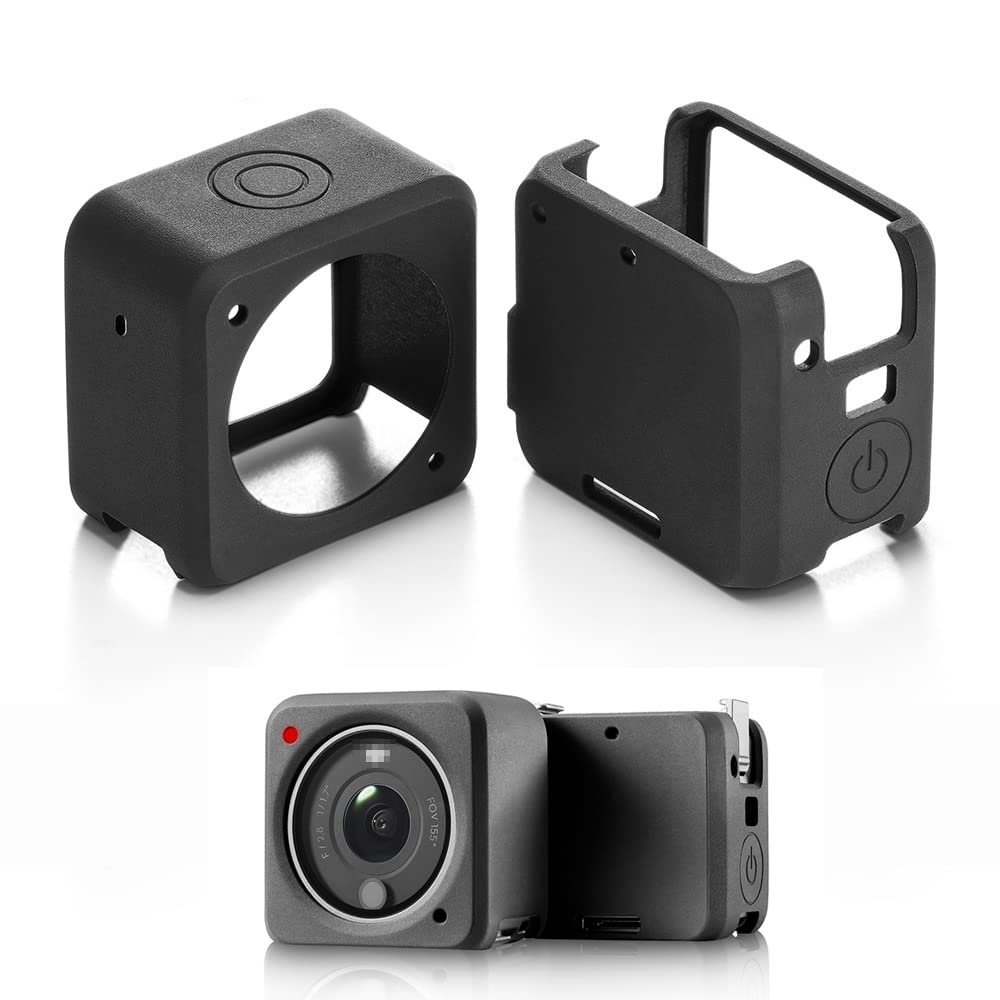 iMusk Protective Case Silicone Cover, Side Frame, Waterproof Case Protector for DJI Action 2 Dual Screen Comb Accessories (silicone case)