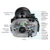 Seafrogs Underwater Housing for Sony A1 40M/130FT Waterproof Case with Standard Port for Sony 28-70mm F3.5-5.6, 16-35mm F/4, 24-70mm F/4 Lens view 4