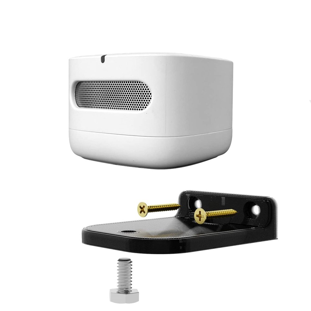 3D Cabin Smart Air Quality Monitor Wall Mount Bracket Shelf Holder for Amazon (Black)