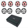 KICKER 48KXMA5004 500 Watt 4-Channel Marine Boat Amplifier Bundle with (4) Rockville RKL65MBW 6.5" 700w Marine Boat Speakers view 1