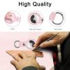 NeBuRing Leather Case,Key Ring Holder Protection Cover with Keychain Compatible for Mini Tracker -Pink view 2