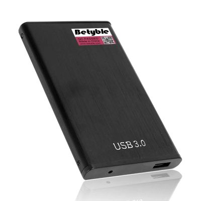 Betyble External Hard Drive -Slim 2.5'' Portable HDD USB 3.0 for PC, Mac, Laptop, Chromebook (1TB, Black)