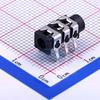 10 Pcs 3.5mm Headphone Holder 6P Audio Connector Plug-in 3.5mm Headphone Holder P J-3136-B view 3