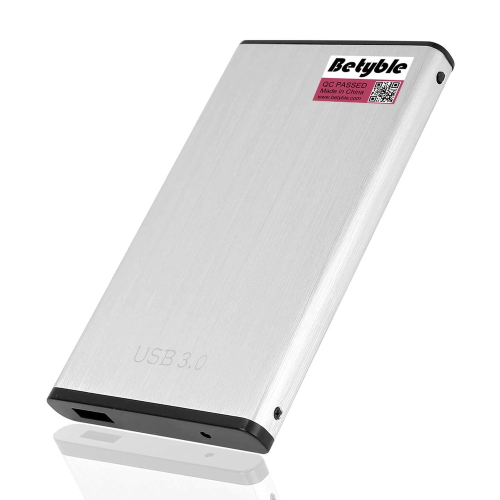 Betyble External Hard Drive -Slim 2.5'' Portable HDD USB 3.0 for PC, Mac, Laptop, Chromebook (80GB, White)