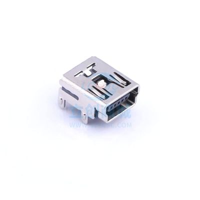 10 Pcs Plug-in Mini-USB USB Connector Plug-in Mini-B UM-M5DD-W-2