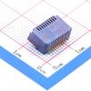 2 Pcs SFP 0.8mm P Number: 20 Gold-Plated Gold Finger Connector SMD SFP 0.8mm 1367073-1 view 3