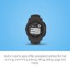 Garmin Instinct 2S Solar, Smaller-Sized Rugged Outdoor Watch with GPS, with Solar Charging Capabilities, Built for All Elements, Multi-GNSS Support, Tracback Routing and More, Graphite view 4