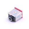 2 Pcs 3.5mm Headphone Holder with Shell with Shrapnel H=15.6mm Black Head Pink Cover Audio Connector Plug-in 3.5mm Headphone Holder P J-379-TR view 1