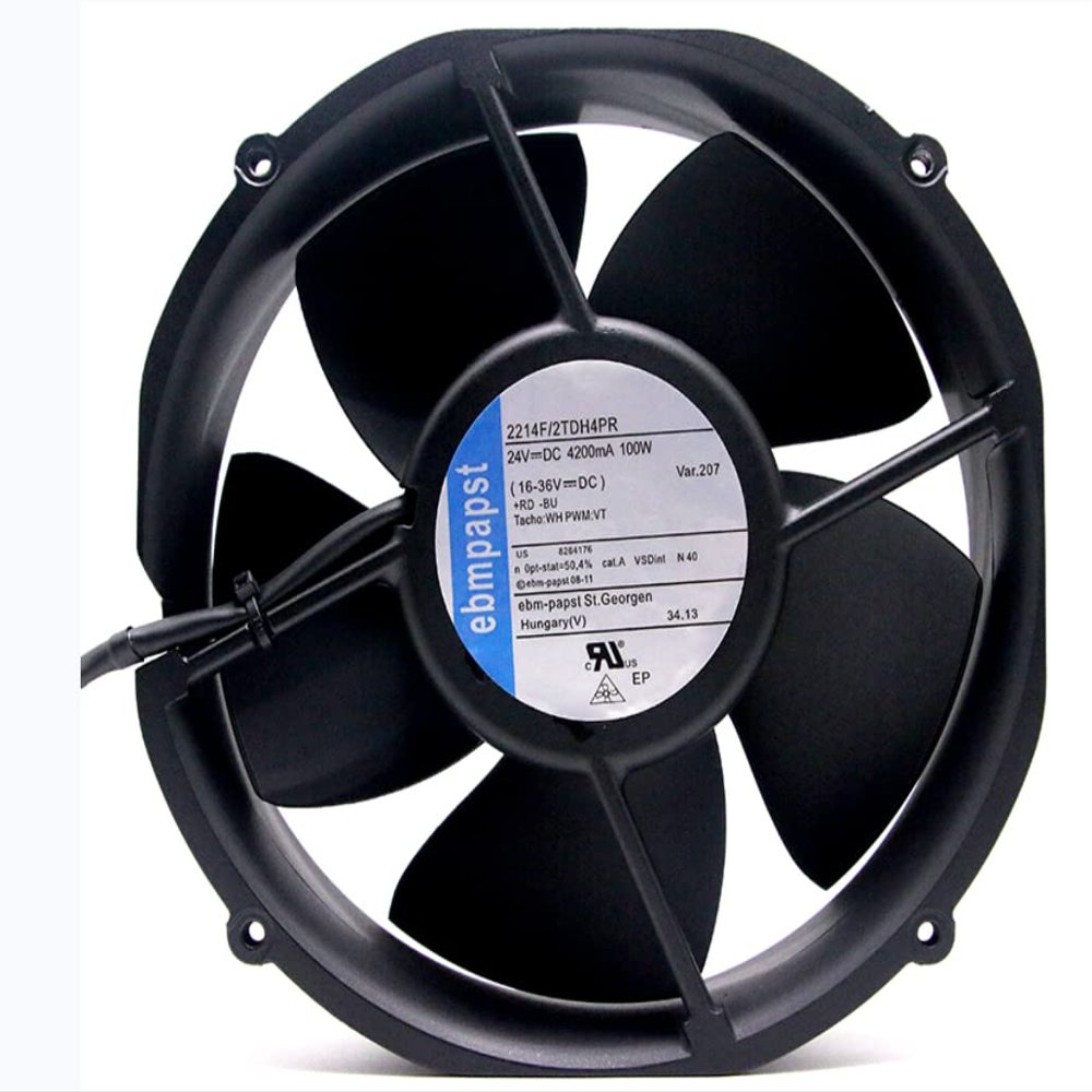 2214F/2TDH4PR 220x220x60mm 24V 4200mA 100W 22CM 4-Wire Cooling Fan