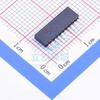 10 Pcs 1x10P1.27mm Female Header Plug-in, P=1.27mm 1.27mm B-2201S10P-A121 view 2