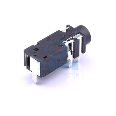 10 Pcs 3.5mm Headphone Holder Black Audio Connector Plug-in 3.5mm Headphone Holder PJ-328A0-B