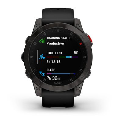 Garmin 010-02582-10 epix Gen 2, Premium Active smartwatch, Health and Wellness Features, Touchscreen AMOLED Display, Adventure Watch with Advanced Features, Black Titanium