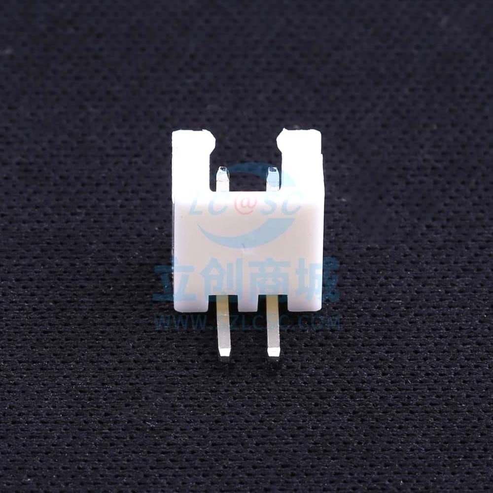 100 Pcs XH2501 Series Socket 1 * 2P2.5mm Curved Needle Wire-to-Board/Wire-to-Wire Connector Horizontal Plug, P=2.5mm XH Connector Male pin 0.098" 2.50mm Brass W-2501R02P-N000