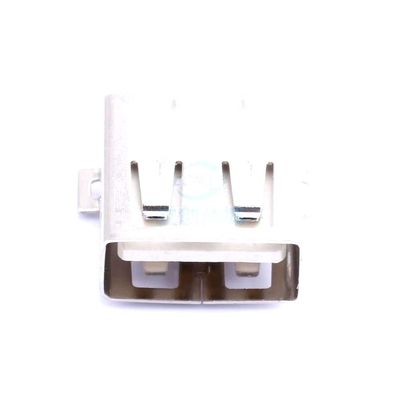 10 Pcs USB2.0 Connector 90 Degree Female seat Full Paste high Temperature Resistant Patch Flat Copper Shell USB Connector SMD Type-A U221-041N-4V33-F5