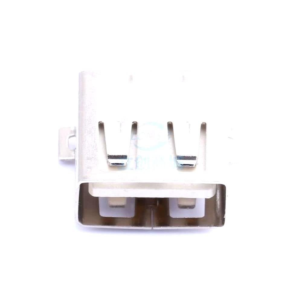 10 Pcs USB2.0 Connector 90 Degree Female seat Full Paste high Temperature Resistant Patch Flat Copper Shell USB Connector SMD Type-A U221-041N-4V33-F5
