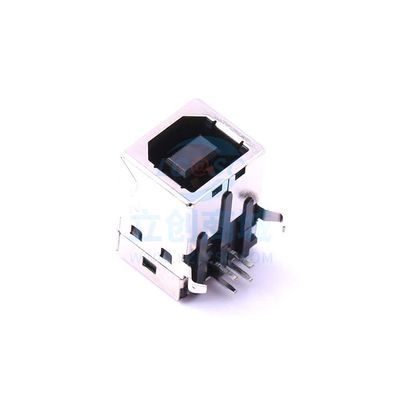 10 Pcs USB-TypeB Female Socket USB2 Contacts 4 Port Quantity 1 Horizontal 1A Socket USB Connector Plug-in Type-B USB-02-B-1