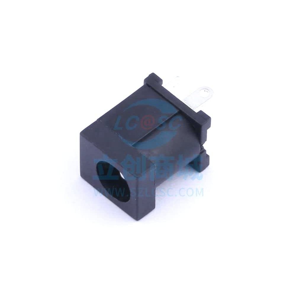 10 Pcs DC Power Socket Inner Diameter: 2.5mm Outer Diameter: 6.4mm AC/DC Power Connector Plug-in DC Power Socket DC-012A-25A