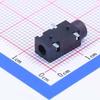 20 Pcs 3.5mm Headphone Socket Audio Connector SMD 3.5mm Headphone Socket PJ-320B Patch view 2