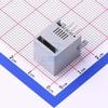 10 Pcs RJ116P6C, Full Gold, Gray, earless, unshielded Ethernet Connector (RJ45 RJ11) Plug-in RJ Socket DS1133-S60APX view 2