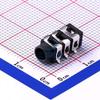 20 Pcs 3.5mm Headphone Holder 6-pin SMD Audio Connector SMD 3.5mm Headphone Holder PJ-313D view 3