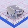 10 Pcs USB-A/F-1 * 4P 90 Degree Angled Plug K pin Female White Plastic Copper Shell USB Connector Plug-in Type-A U-USBAR04P-F002 view 2