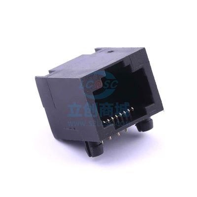 10 Pcs RJ458P/8C Full Plastic lightless Ethernet Connector (RJ45 RJ11) Plug-in RJ Socket R-RJ45R08P-A004