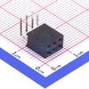 10 Pcs 2x3P 2.54mm Female Header Plug-in, P= 2.54mm 2.54mm 2.54-2 * 3P Female Curved Female view 3